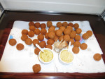 De bitterballen waren heerlijk en zo op! 