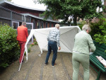 Opzetten van de tent